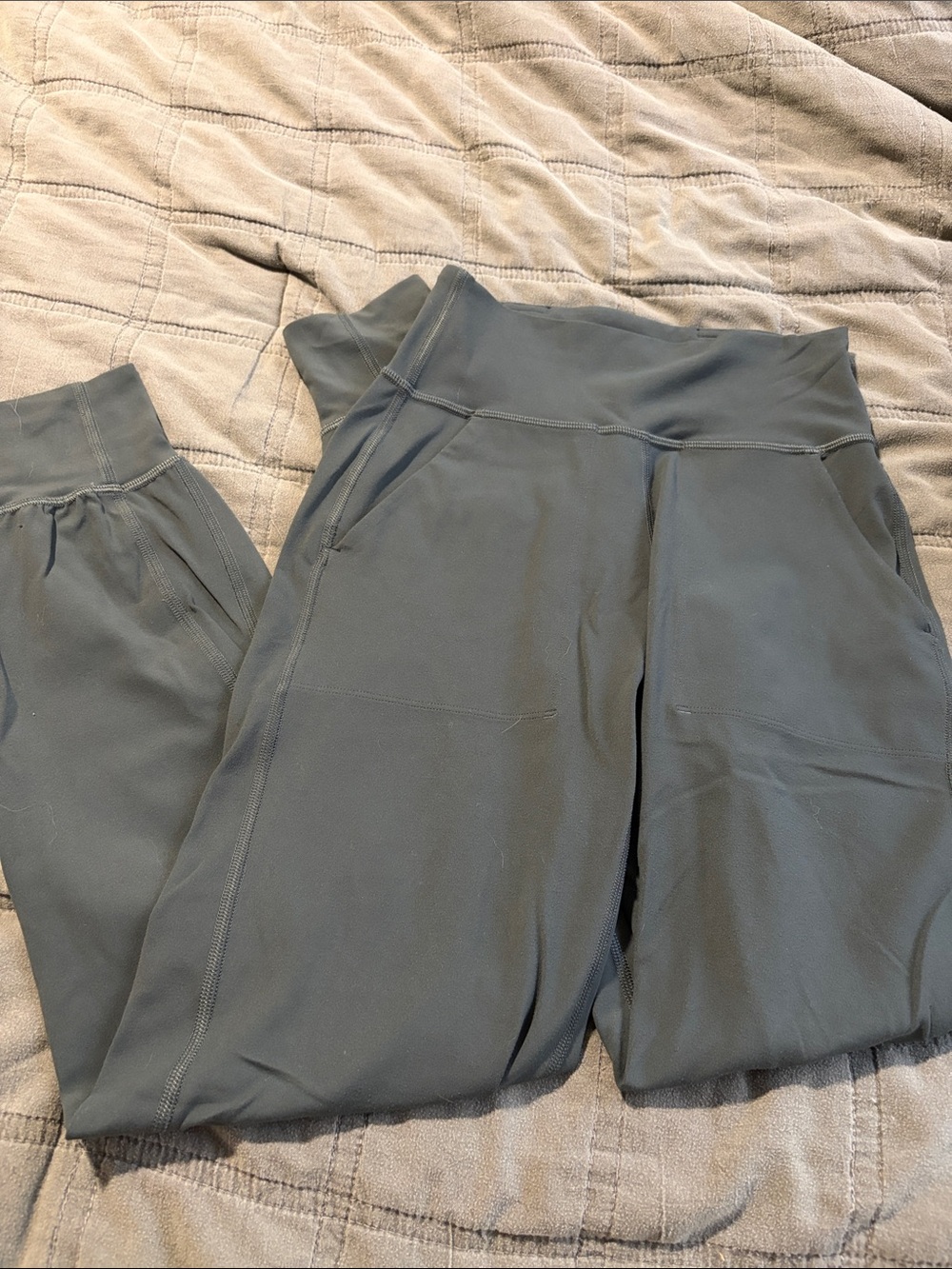 lululemon athletica Slate army green High-Rise Leggings with Side Pockets